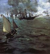 Edouard Manet Alabama and Kearsarge oil on canvas